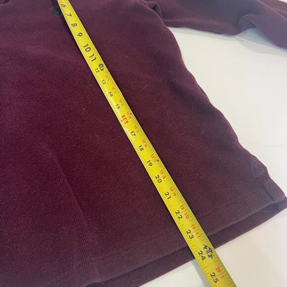 Polo Ralph Lauren Men’s Small Burgundy 1/4 Zip 100% cotton Sweater - Picture 7 of 12